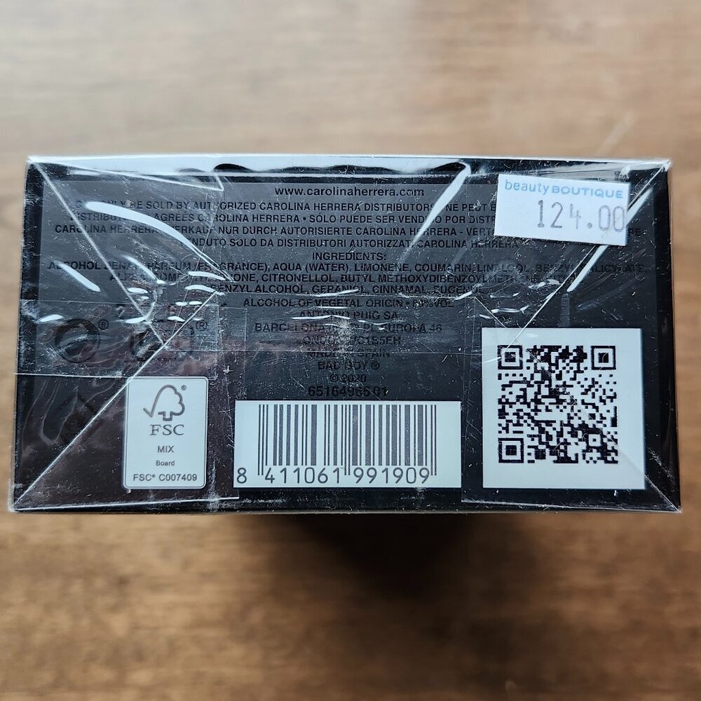 Carolina Herrera Bad Boy For Men Sealed in Package BNIB 50ml - Picture 5 of 7